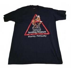 Vtg Fruit of the Loom National Scouting Museum Kentucky Blue T-Shirt Large NOS